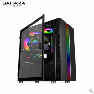 sahara撒哈拉 神光6号台式电脑机箱水冷游戏侧透机箱个性diy机箱
