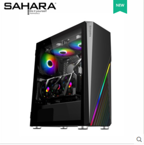 sahara撒哈拉神光11号台式电脑机箱水冷游戏玻璃侧透ATX大板机箱